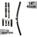 Stergator profesional de parbriz Carguard, 18" (45 cm), multiadaptor, rezistenta la intemperii