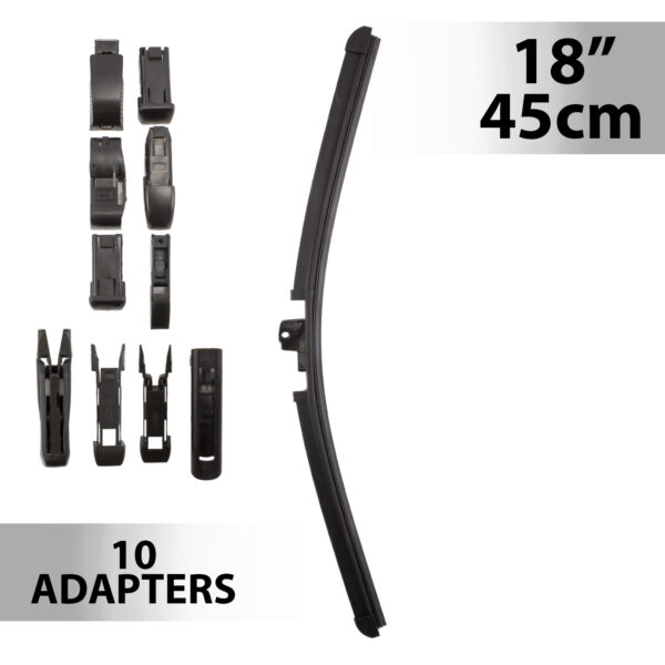 Stergator profesional de parbriz Carguard, 18" (45 cm), multiadaptor, rezistenta la intemperii - imagine 1