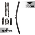 Stergator profesional de parbriz Carguard, 20" (50 cm), multiadaptor, profil cauciuc