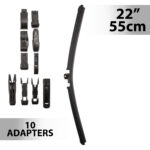 Stergator profesional de parbriz Carguard, 22" (55 cm), multiadaptor, profil cauciuc