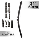 Stergator profesional de parbriz Carguard, 24" (60 cm), multiadaptor, profil de cauciuc, functionare silentioasa