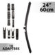 Stergator profesional de parbriz Carguard, 24" (60 cm), multiadaptor, profil de cauciuc, functionare silentioasa