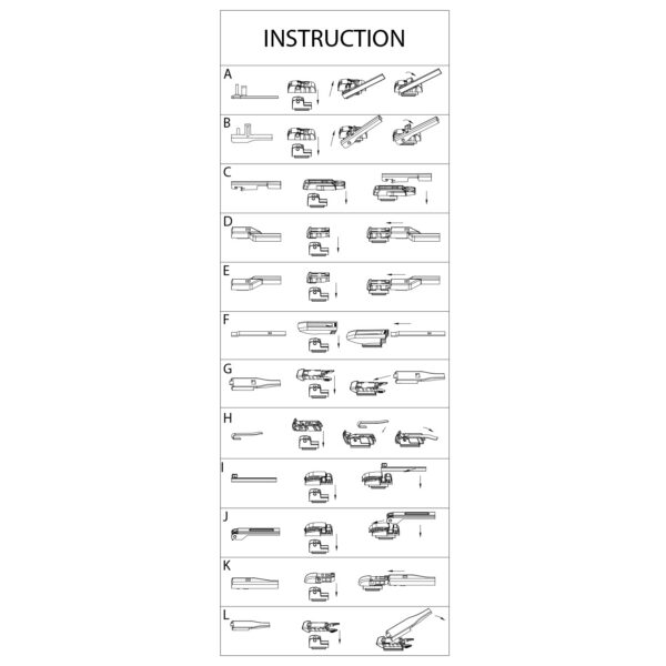 Stergator profesional de parbriz Carguard, 26" (65 cm), multiadaptor, profil de cauciuc, functionare silentioasa - imagine 3