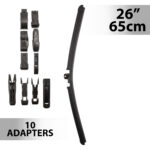Stergator profesional de parbriz Carguard, 26" (65 cm), multiadaptor, profil de cauciuc, functionare silentioasa