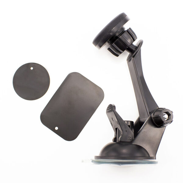 Suport magnetic telefon Carguard, ventuza nano silicon, brat 16 cm, rotativ 360° - imagine 4