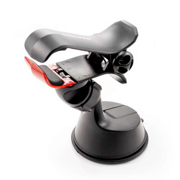 Suport telefon auto Carguard, universal, clips mare, 105 mm, ventuza silicon - imagine 1