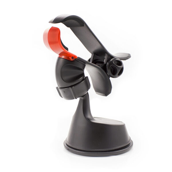Suport telefon auto Carguard, universal, clips mare, 105 mm, ventuza silicon - imagine 3