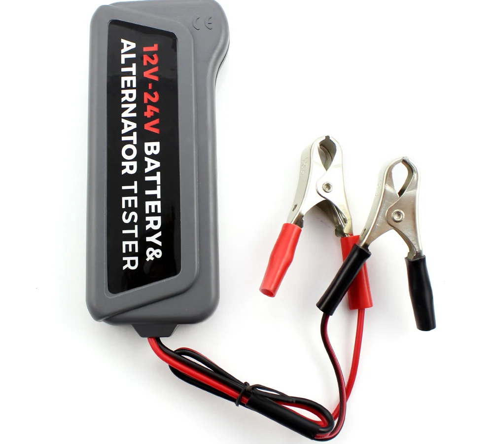 Tester pentru baterie si alternator Carguard, 12V/24V, LED-uri indicatori 2 Tester pentru baterie si alternator Carguard, 12V/24V, LED-uri indicatori