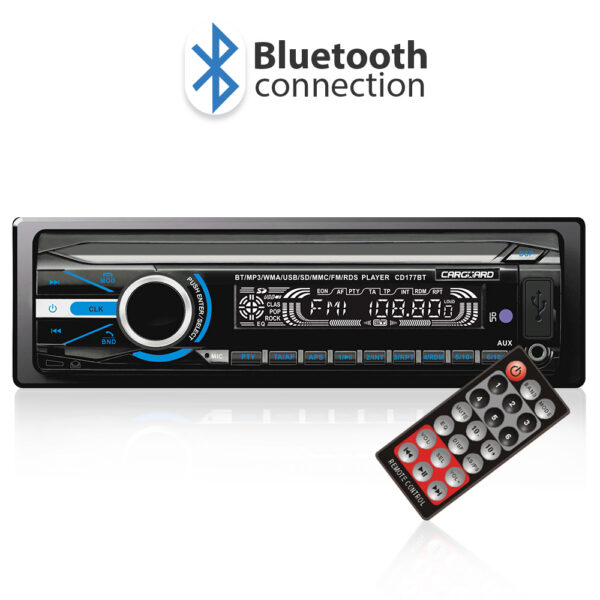 casetofon-auto-cu-bluetooth-carguard-1.jpg MP3 player auto Carguard, Bluetooth, fata detasabila, 4x50W, telecomanda inclusa - imagine 1