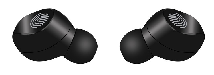 Casti audio In-Ear Bluetooth, USB, Microfon, Autonomie mare, impedanta 320HM, powerbank: 2000 mAh negru