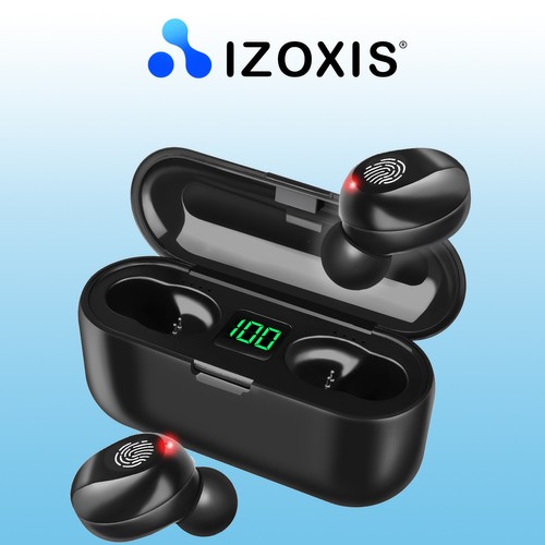 Casti audio In-Ear Bluetooth, USB, Microfon, Autonomie mare, impedanta 320HM, powerbank: 2000 mAh negru