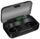 Casti Wireless In-ear Izoxis cu Ecran LCD si Powerbank, negre - imagine 3