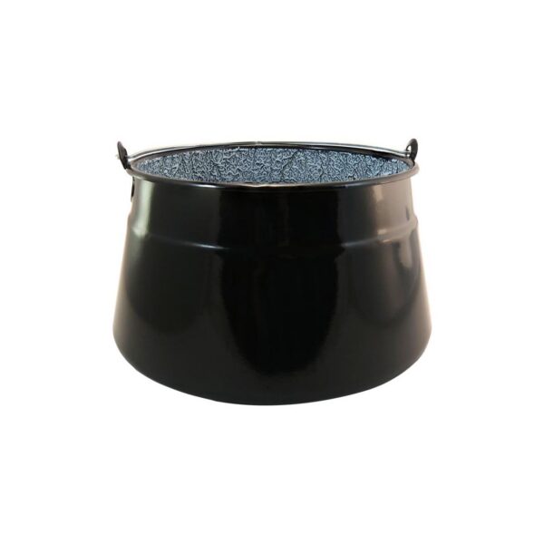 Ceaun emailat cu maner, fund plat, 6 L, Perfect Home - imagine 2