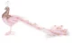 Decoratiune Craciun, paun, roz cu sclipici, 50x20x23 cm - imagine 5
