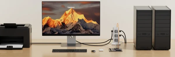 Prelungitor tip Turn Tessan TPS04-DE, 12 prize, 3 USB, 1 USB-C, 3A, cablu 2m - imagine 7
