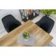 Scaun bucatarie/living, Artool, Lugo, catifea, metal, negru, 57.5x56.5x86.5 cm - imagine 8