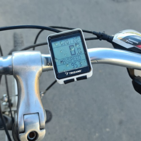 Ciclocomputer digital multifunctional, computer bicicleta, wireless, rezistent la apa, display LCD, vitezometru, contor distante, timer - imagine 4