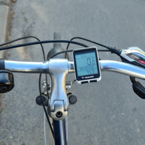 Ciclocomputer digital multifunctional, computer bicicleta, wireless, rezistent la apa, display LCD, vitezometru, contor distante, timer - imagine 6