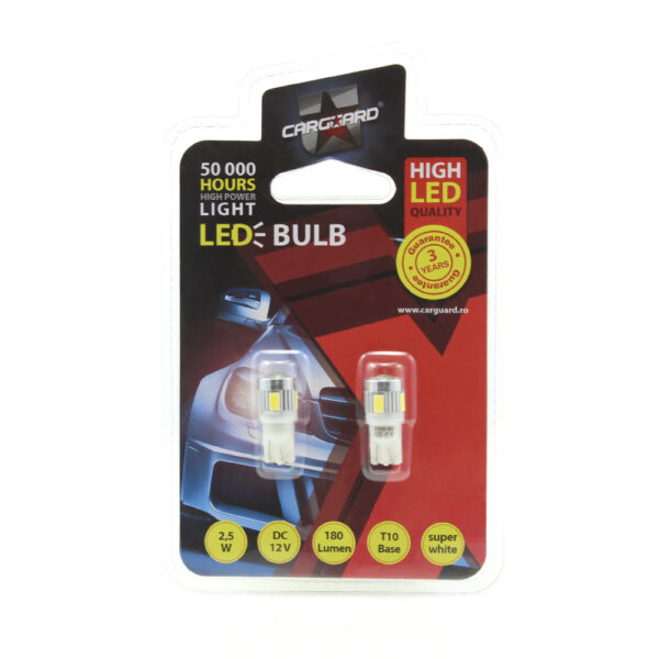 LED pentru iluminat interior/portbagaj Carguard CLD013, 180 lumeni, T10, 12V, set 2 buc - imagine 4