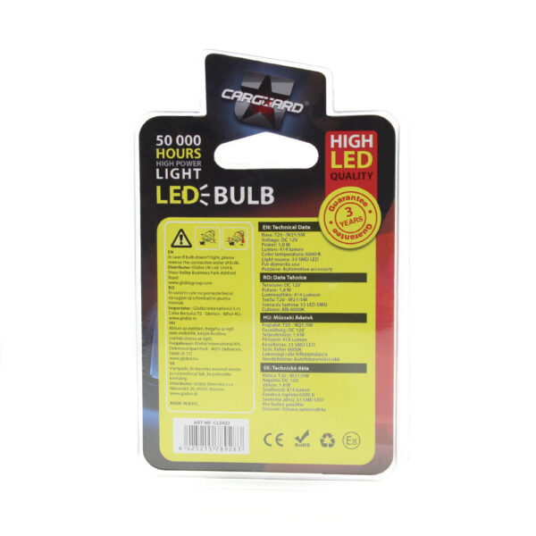 LED pentru iluminat interior/portbagaj Carguard CLD022, 414 lumeni, T20 - W21/5W, 12V, set 2 buc - imagine 5