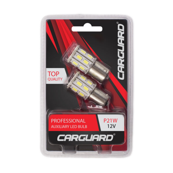 LED auto auxiliar Carguard P21W, 12V, set 2 buc, 500 lumeni, BA15S - imagine 4