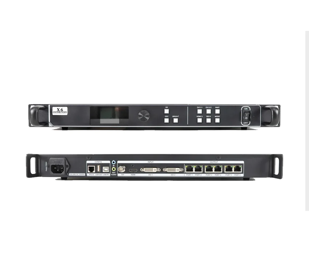 Controler Colorlight X6 pentru Ecran LED, SDI, HDMI, DVI, rezolutie 1920x1200, 3,9 milioane pixeli 2 Controler Colorlight X6 pentru Ecran LED, SDI, HDMI, DVI, rezolutie 1920x1200, 3,9 milioane pixeli