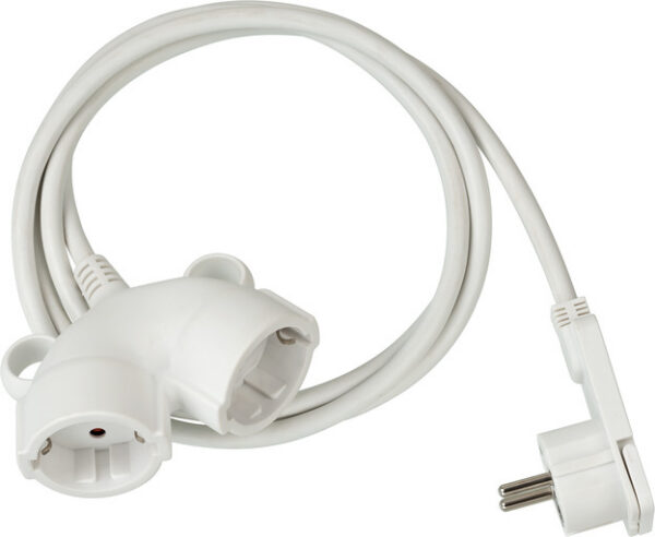 Cordon Prelungitor Brennenstuhl cu cap plat cu 2 prize, 5 m - imagine 1