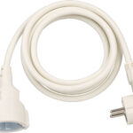 Cordon Prelungitor Brennenstuhl cu cap plat, 2m - Alb