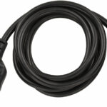 Cordon Prelungitor Brennenstuhl cu cap plat, 2m - Negru