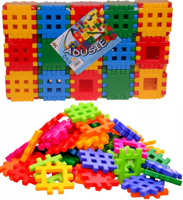 Cuburi Colorate de Constructie Adusie, tridimensionale, 90 de Piese - imagine 7