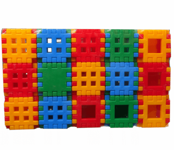 Cuburi Colorate de Constructie Adusie, tridimensionale, 90 de Piese - imagine 2