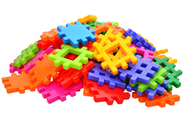 Cuburi Colorate de Constructie Adusie, tridimensionale, 90 de Piese - imagine 3