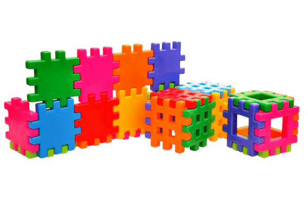 Cuburi Colorate de Constructie Adusie, tridimensionale, 90 de Piese - imagine 13