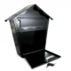 Cutie postala, neagra, 37x10x37 cm, Romantic - imagine 7