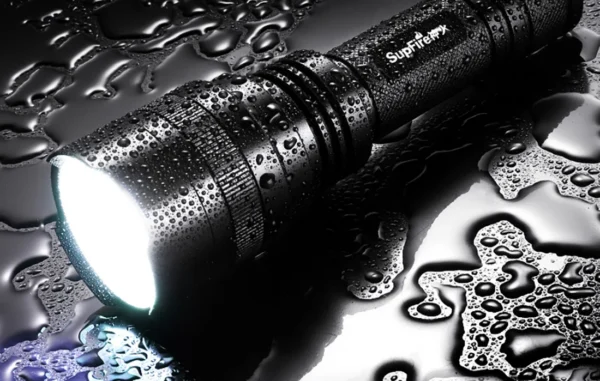 Lanterna SupFire C8-H, 15W, LED, 1500 lm, 4000 mAh, 5 moduri, rezistenta la apa, incarcare USB, Negru - imagine 7