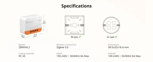 Releu Smart Wifi Sonoff ZBMINIL2, Zigbee 3.0 - imagine 11