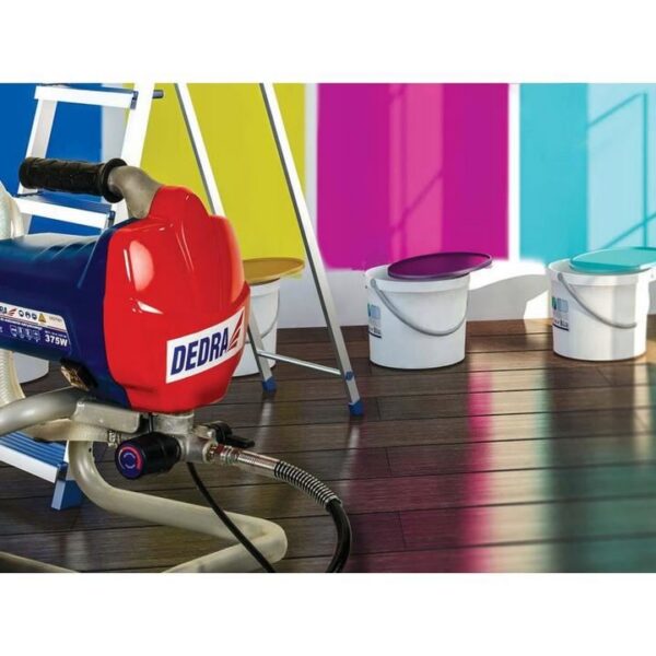 Pulverizator de vopsea, electric, 650 W, 1 L/min, furtun 7.5 m, Dedra - imagine 3