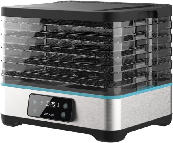 Deshidrator cu 5 tavi Cecotec VitaDry Pro, inaltime reglabila, ecran digital, Timer, 35-70  C - imagine 3