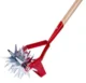 Cultivator manual, coada lemn, 4 roti stelate, 120 cm - imagine 2