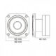 Tweeter profesional MNC Dome 1.5", 100/200 W, 8 Ohm, 2 kHz - 20 kHz - imagine 2