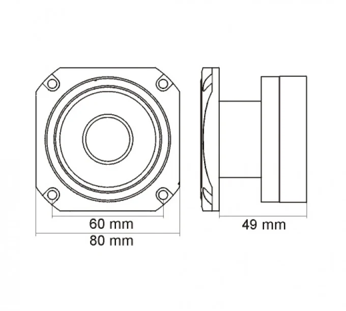 Tweeter profesional MNC Dome 1.5", 100/200 W, 8 Ohm, 2 kHz - 20 kHz