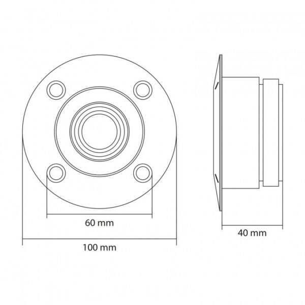Tweeter profesional MNC Dome 1.5", 100/200 W, 8 Ohm, 2 kHz - 20 kHz - imagine 2