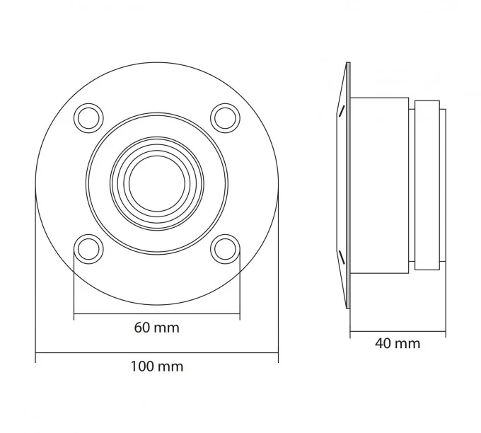 Tweeter profesional MNC Dome 1.5", 100/200 W, 8 Ohm, 2 kHz - 20 kHz