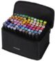 Set 80 markere evidentiatoare colorate cu varf dublu Sketch Markers, gentuta transport - imagine 6