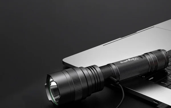 Lanterna SupFire C8-H, 15W, LED, 1500 lm, 4000 mAh, 5 moduri, rezistenta la apa, incarcare USB, Negru - imagine 8