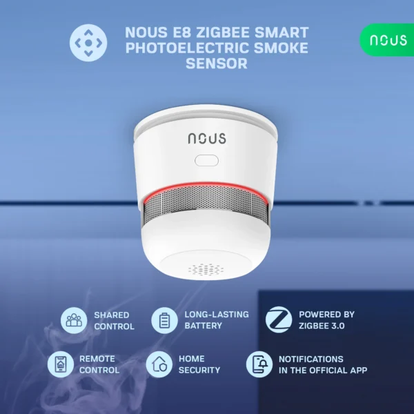 Senzor Smart de Fum Nous E8, Zigbee - imagine 7