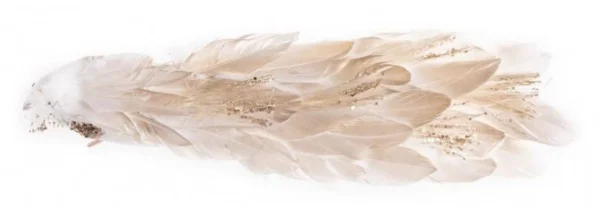 Decoratiune Craciun, Paun, auriu, 34x12x15 cm - imagine 4