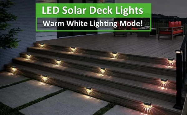 Set 2 lampi solare LED Rovo CD916, 2 moduri, lumina alb-cald, multicoloara - imagine 6
