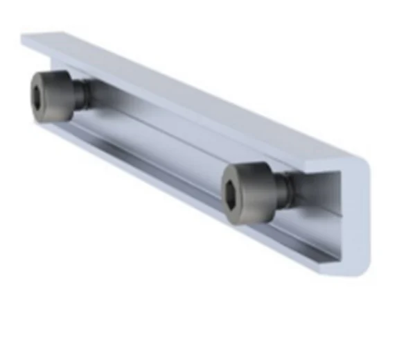 Element imbinare pentru sina RAZ240 si RAZ360, 20 cm, AL6005-T5 + SUS304
