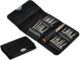 Set surubelnite de precizie 25-in-1 Bigstren, otel crom vanadiu, capete interschimbabile, husa eco piele, Negru